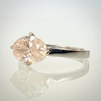 1,50 ct Light Rosé -timanttisormus 14K valkokultaa