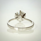 3,09 ct solitaire-timanttisormus – E VS1 Triple Excellent – 18K valkokulta