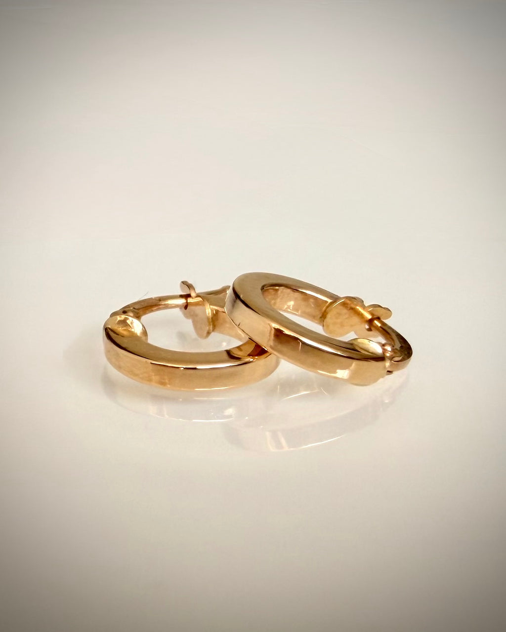 18k Italialaiset Rengaskorvakorut 11,5 mm