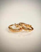 18k Italialaiset Rengaskorvakorut 11,5 mm