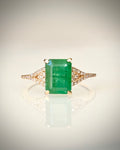 14k luonnonsmaragdisormus 1,61 ct