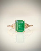 14k luonnonsmaragdisormus 1,61 ct