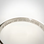 Cartier vintage platinasormus Pt950 – 1,9 mm – sertifikaatti & rasia