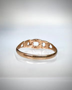 14k kaksivärinen vintage-ketjusormus