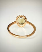 Luonnollinen turmaliinisormus 2,59 ct 14K keltakultaa