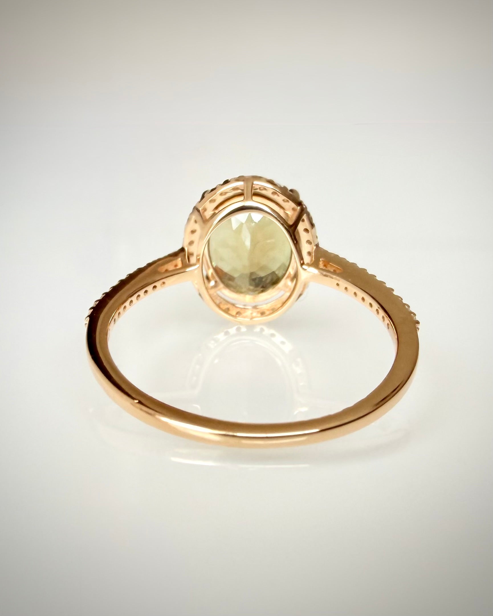 Luonnollinen turmaliinisormus 2,59 ct 14K keltakultaa