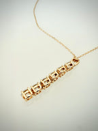 14K Timanttiriipus 1,08 ct & 18K Kultaketju