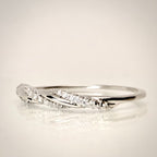 Timanttisormus 0,24 ct 14k valkokulta Italy