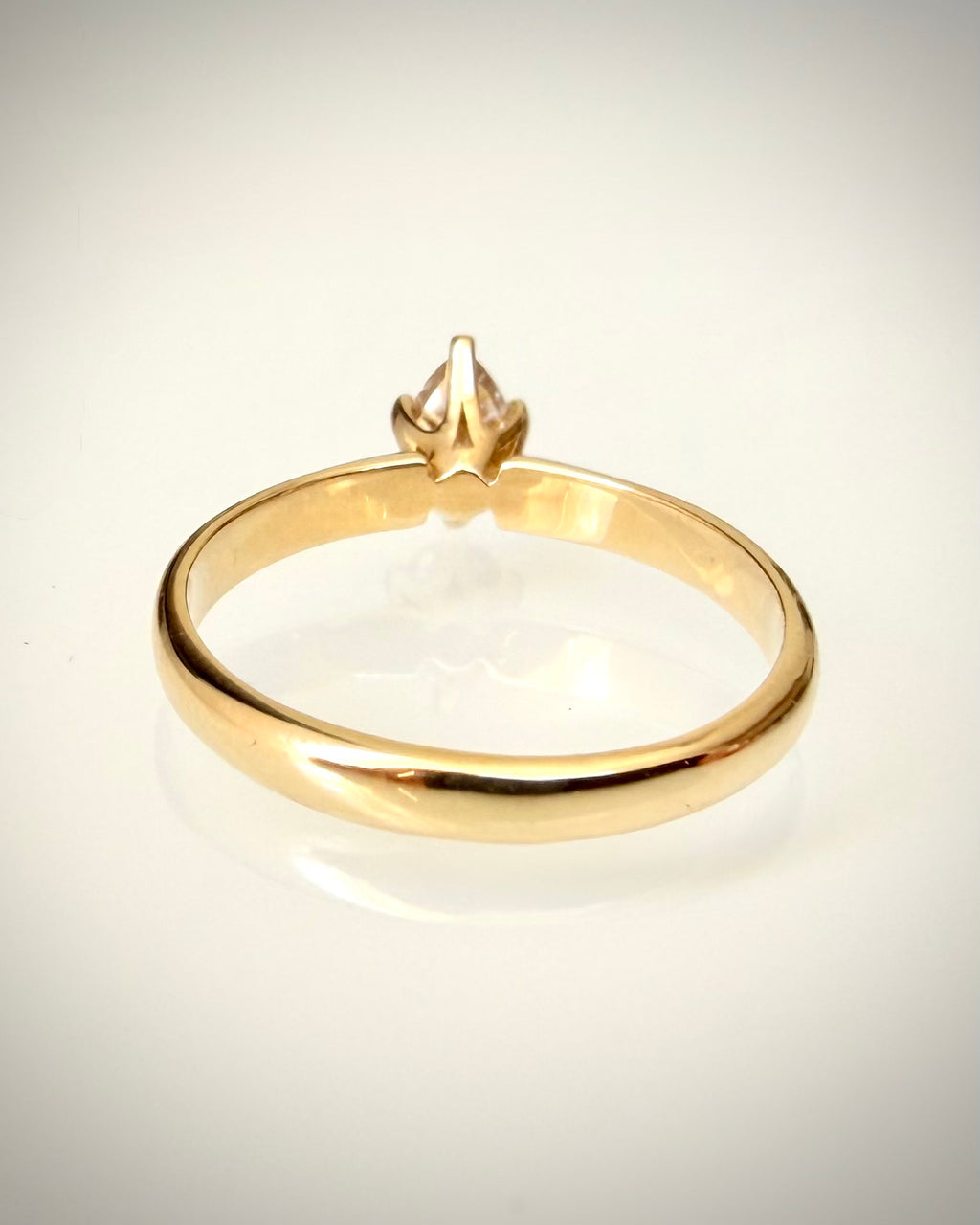 14K Keltakultainen Luonnontimanttisormus 0,62 ct