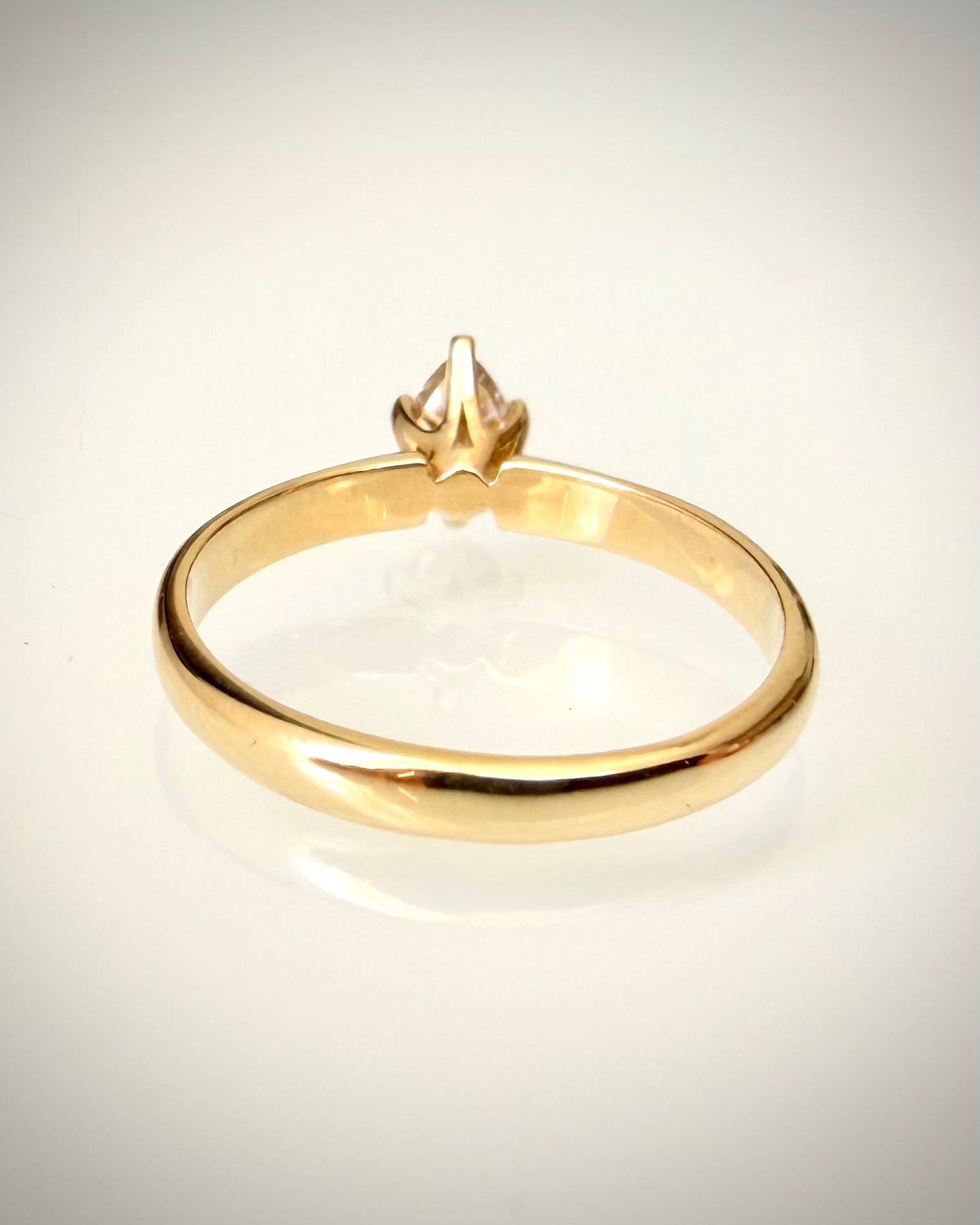 14K Keltakultainen Luonnontimanttisormus 0,62 ct