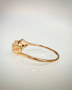 Vintage 14K kultainen timanttisormus 0,20 ct