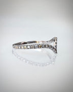 14K Chevron timanttisormus 0,38 ct | Luonnontimantit | Valkokulta