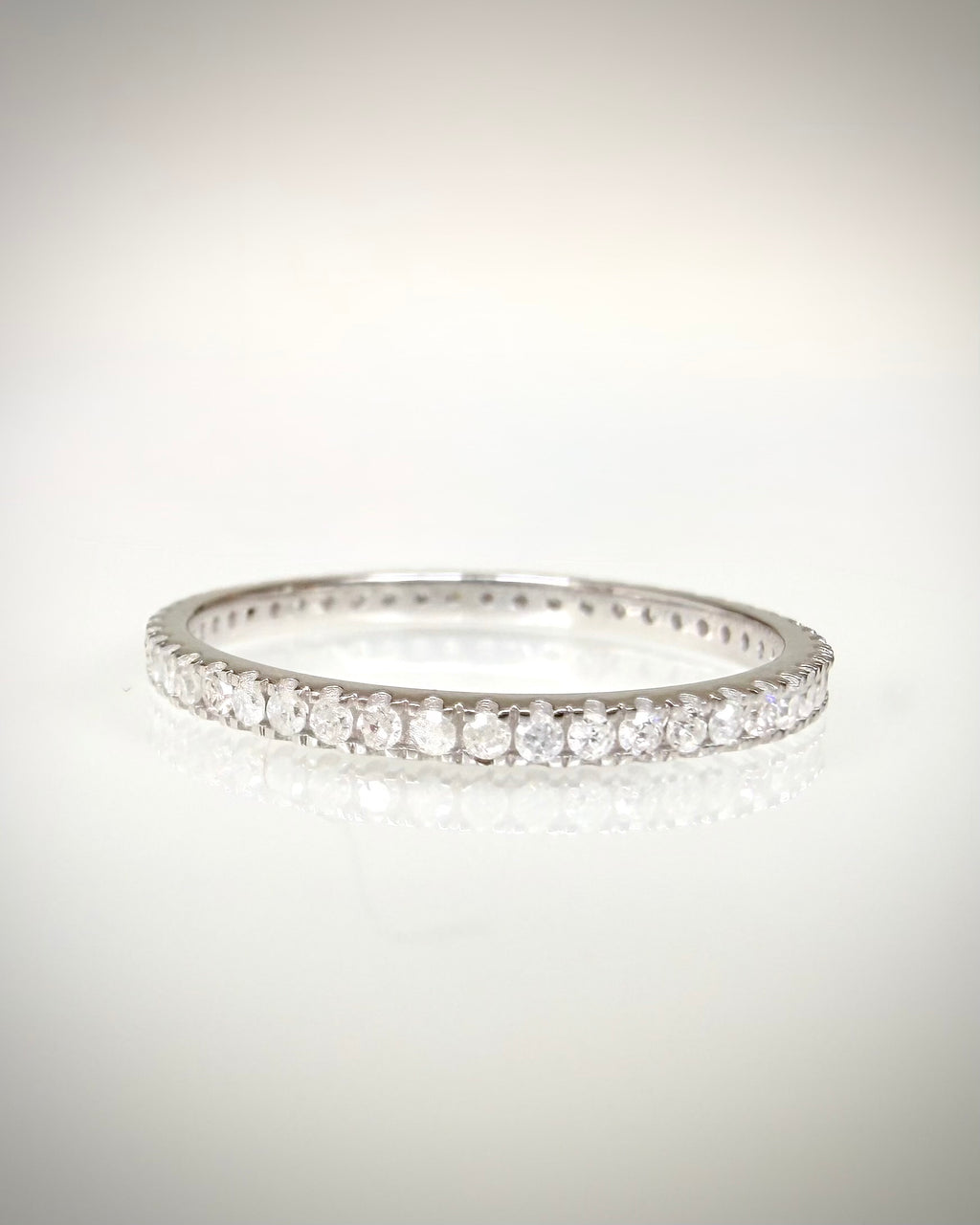 14K Full Eternity timanttisormus 0,38 ct