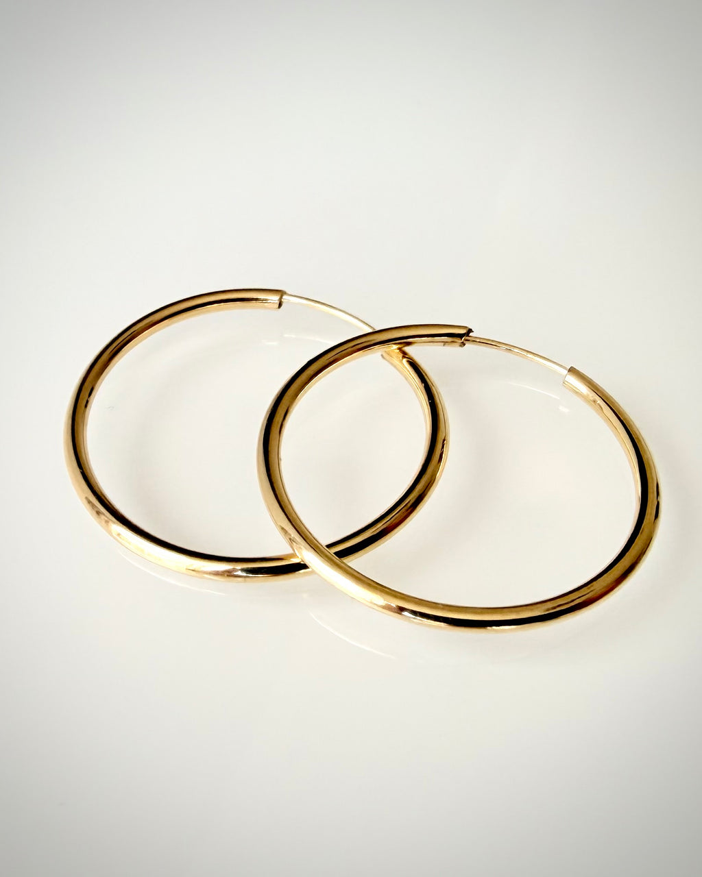 18K Italialaiset Rengaskorvakorut 25 mm
