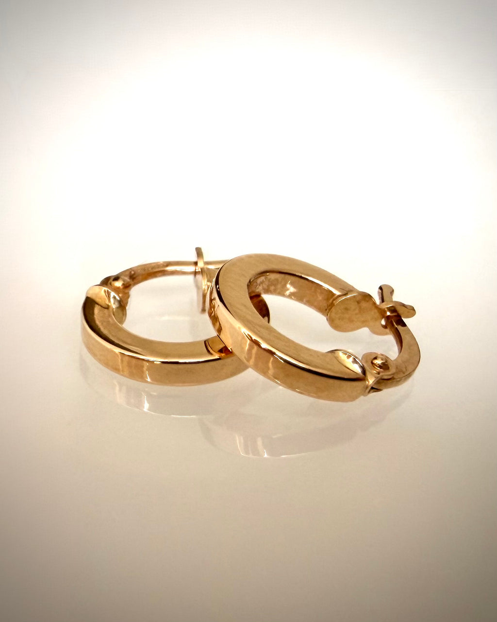 18k Italialaiset Rengaskorvakorut 11,5 mm