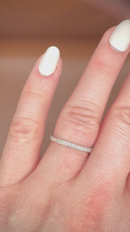 14K Full Eternity timanttisormus 0,38 ct sormessa videolla